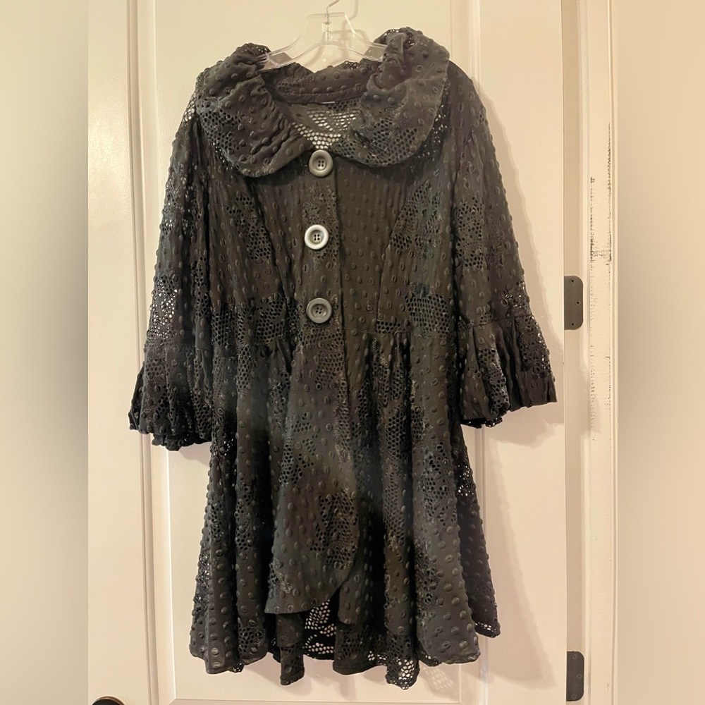 Gorgeous Black Lace Jacket, Come 'n See (Boutique Brand), 1X